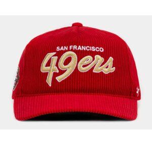San Francisco 49ers Red Corduroy Snap Back Hat
